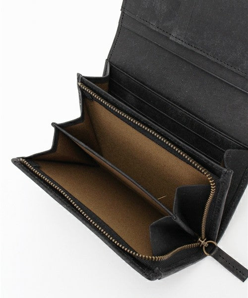 ［プエブロレザー］　スナップミドル財布