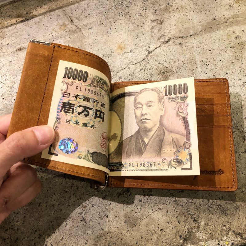［プエブロレザー]　マネークリップ