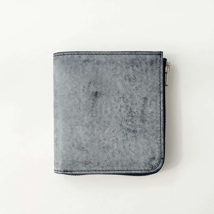 [Ghost Leather] L-zip bifold wallet