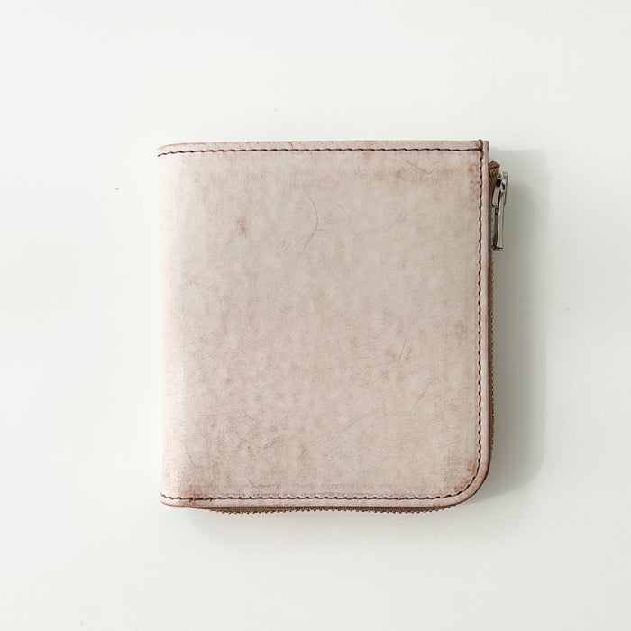 [Ghost Leather] L-zip bifold wallet
