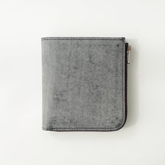 [Ghost Leather] L-zip bifold wallet
