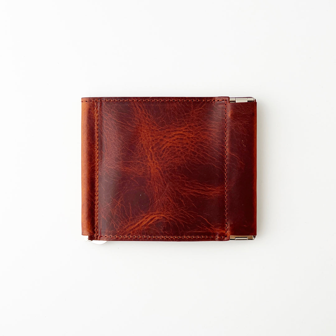 [Waxed leather] Money clip
