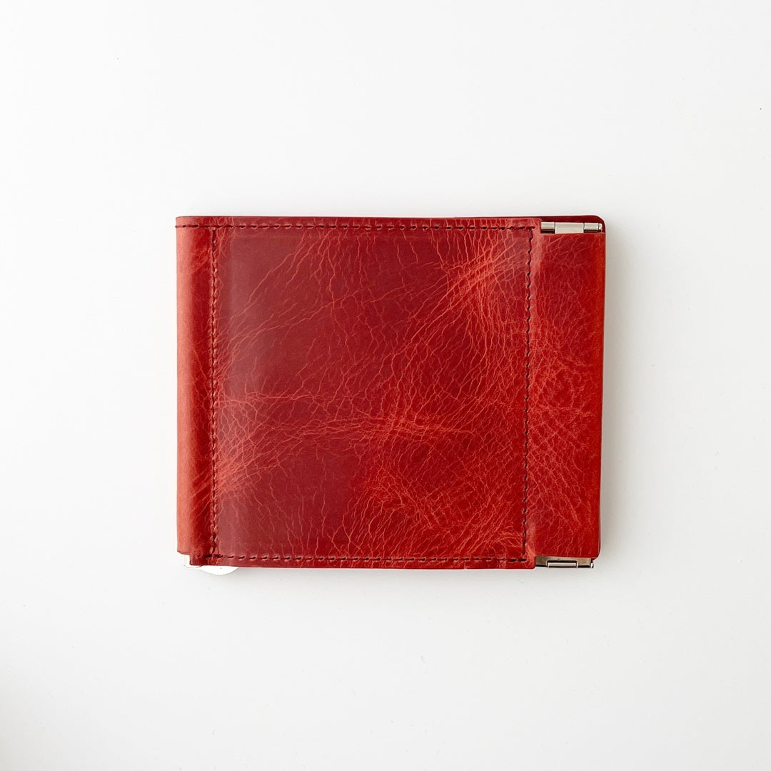 [Waxed leather] Money clip